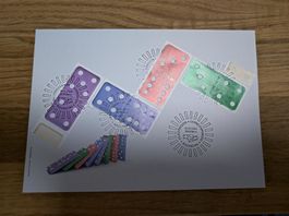 FDC 4er Streifen Domino Zusammenhängend, Vollersttagstempel