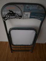 Klappstuhl mit Retro-Motiv, Metall, guter Zustand