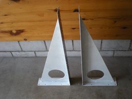 2 x Konsolen Stahlblech 1,5 mm , Winkelhalterungen