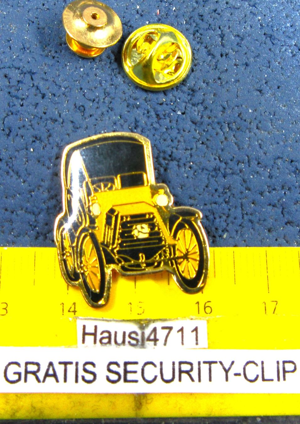 Placchette & Badge: PANHARD AND LEVASSOR AUTO PIN GLASIERT MIT SECURITY-CLIP – Usato da Ettingen venduto da Hausi4711