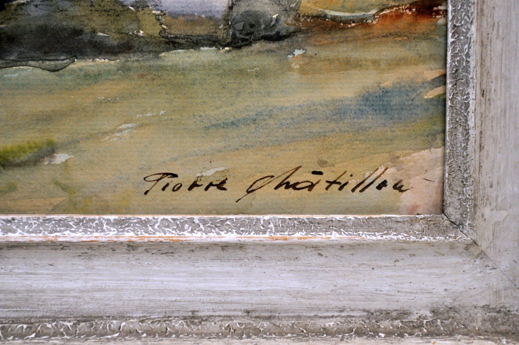 Dipinti: Aquarelle originale signée Pierre Châtillon – Usato da Neuchâtel venduto da Neuchatel 6
