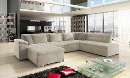 Wohnlandschaft Rechts Sofa mit Bettkasten + Schlaffunktion