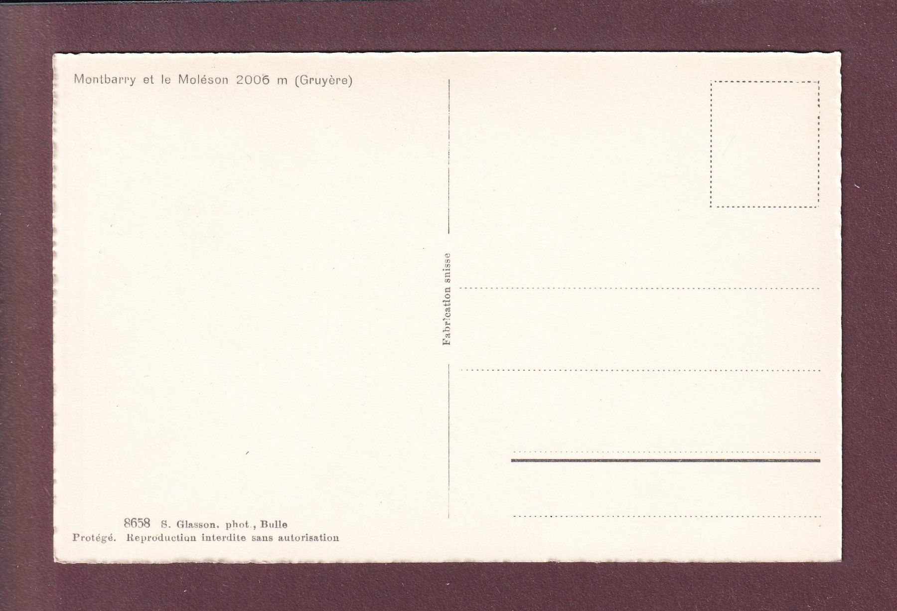 Cartoline postali: MONTBARRY et le Moléson – Usato da Pully venduto da nicecards 1