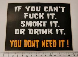 You don't need it!  (Aufkleber, PVC)