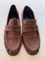 ASOS Damen Loafer dunkelbraun Wildleder Optik Grösse 39