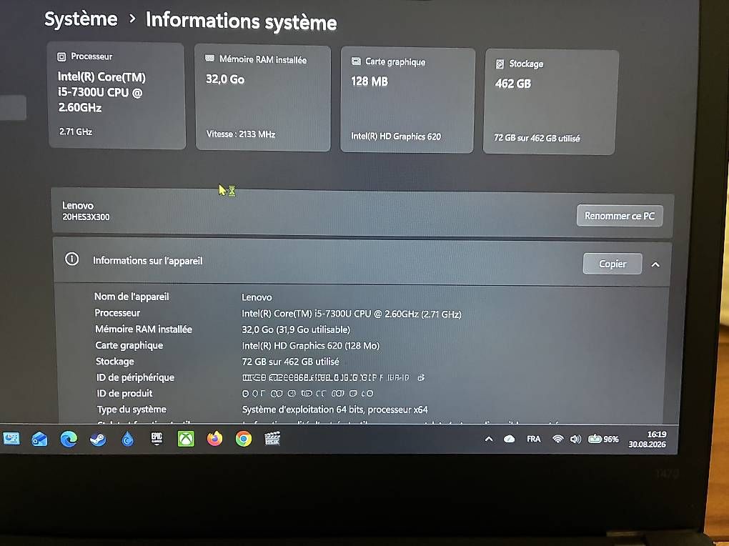 Notebooks: Lenovo Thinkpad T470 – Gebraucht aus St-Léonard von BoubabilOne 4