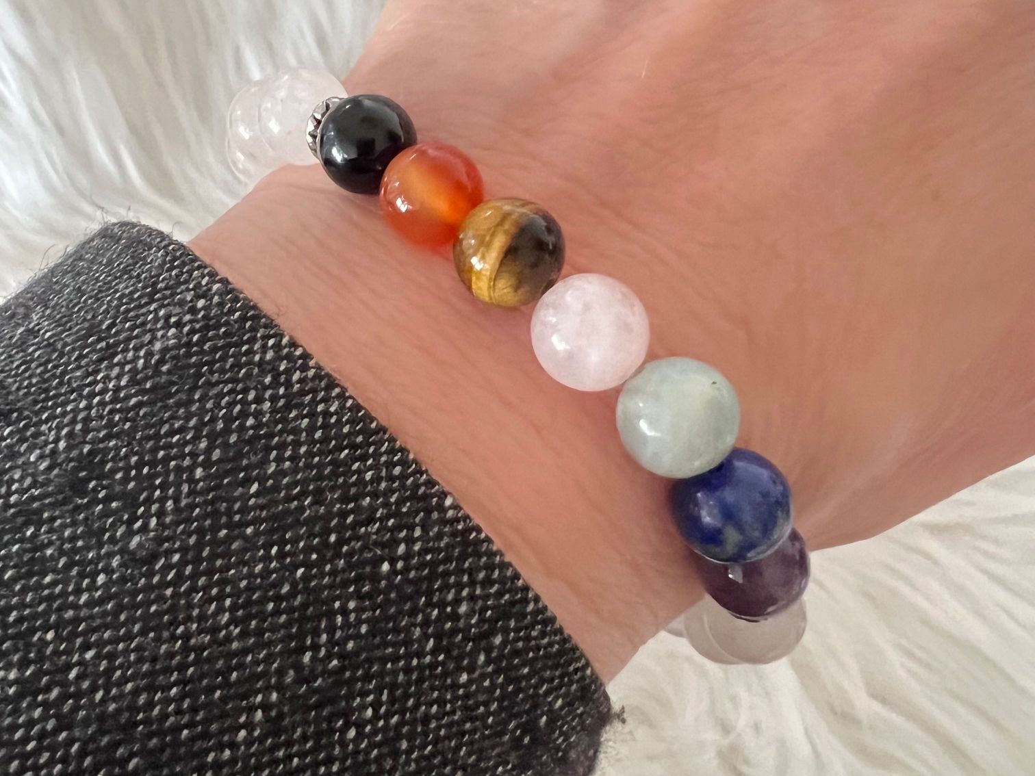 Bracciali & Braccialetti: Bracelet 7 chakras - base cristal de roche – Nuovo e nell'imballaggio originale da Pully venduto da sunaddict