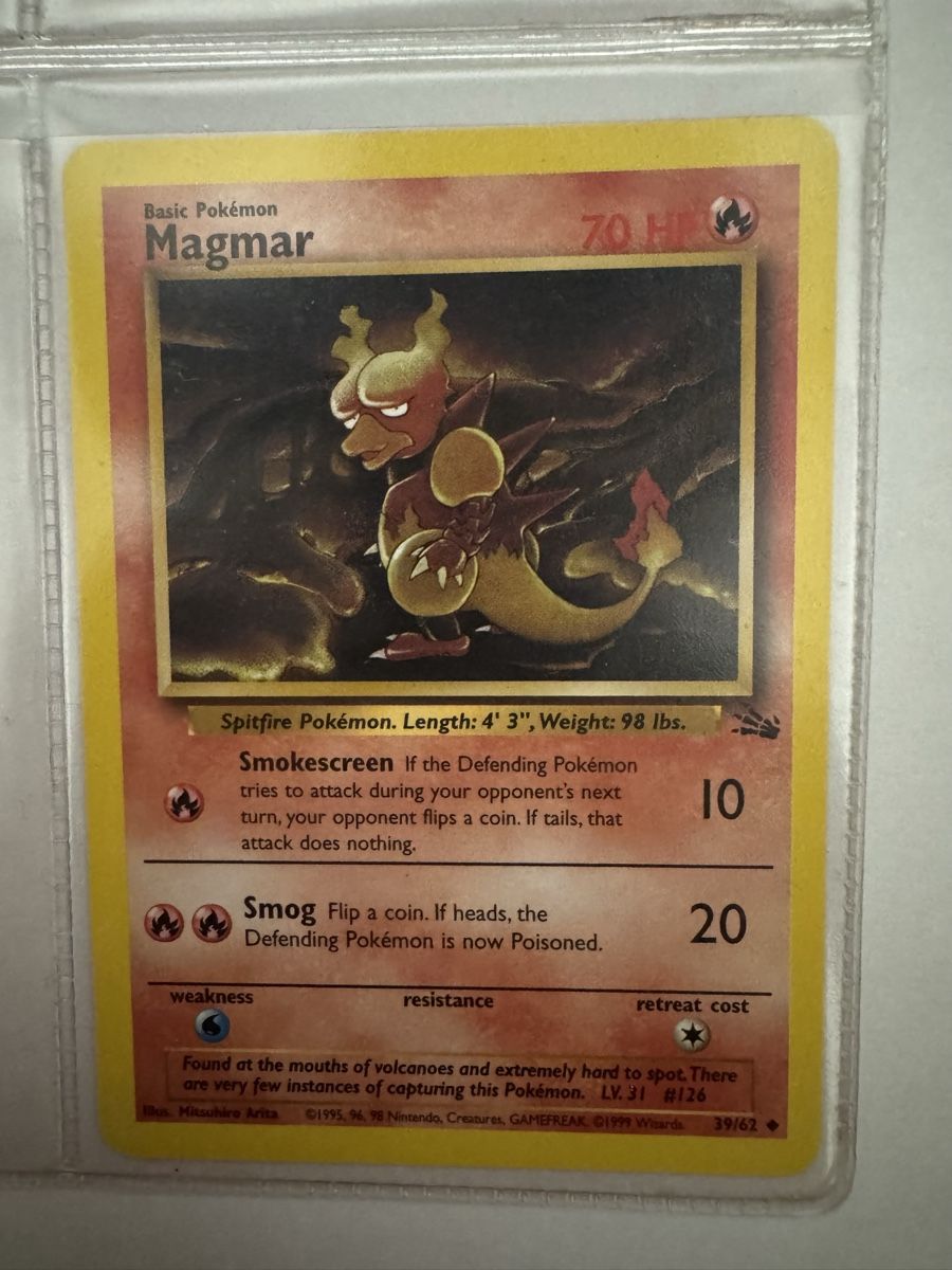 Pokémon Cartes à collectionner: Pokemon Magmar, Base Set 2, 39/62 – Neuf (Voir description) à Aarau Rohr par mic_d6nr