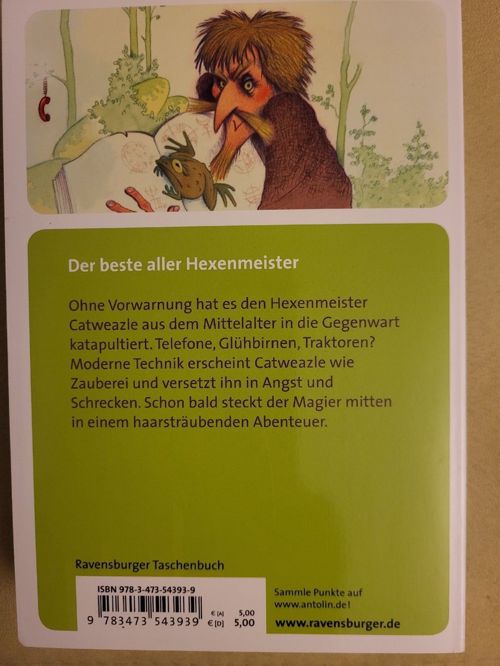 Libri: Catweazle der grosse Zauberer, Ravensburger Taschenbuch – Usato da Winterthur venduto da GAM90 1