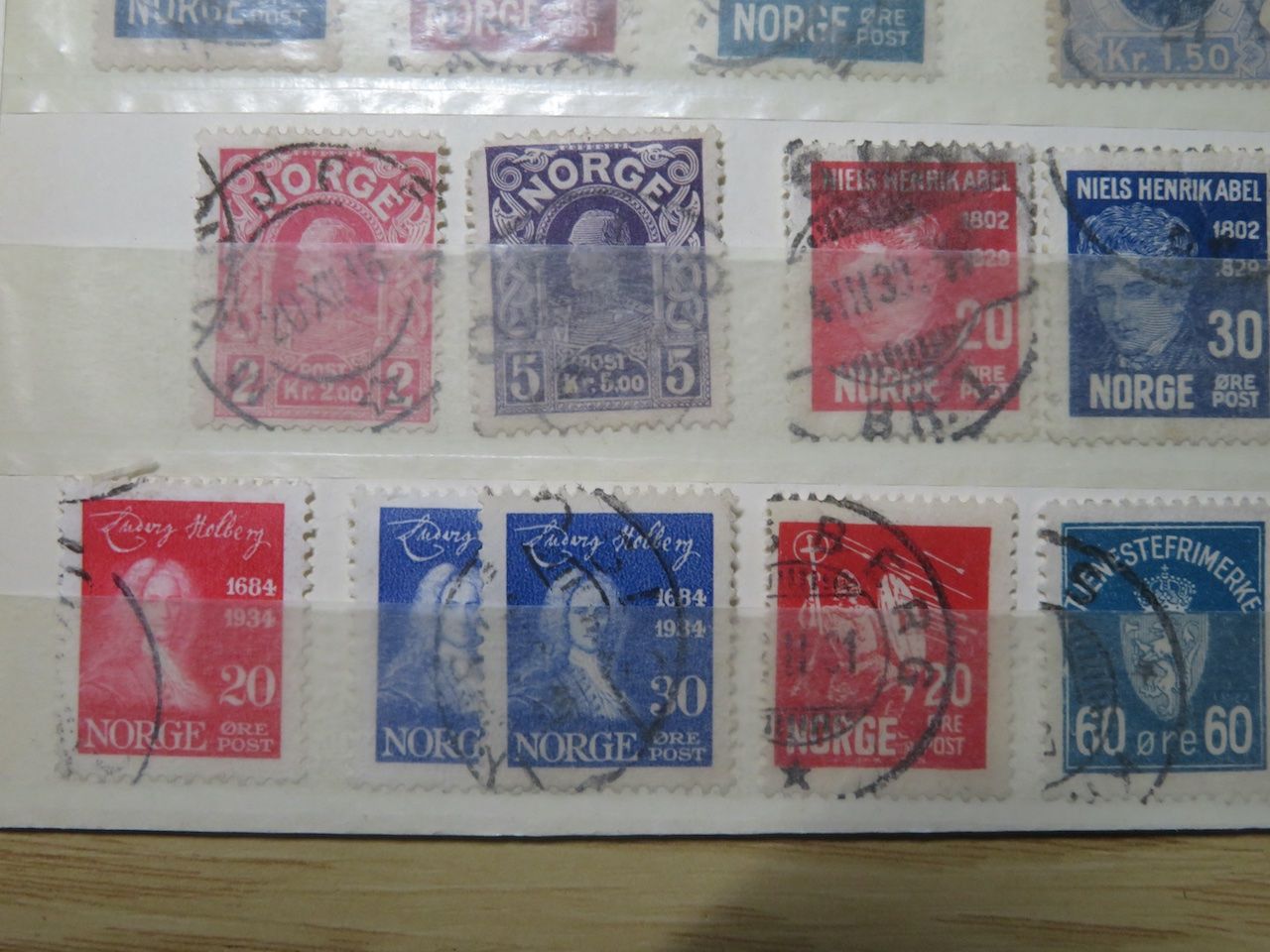 Alle Briefmarken: Norwegen ab uralt auf einer Doppelsteckkarte – Gebraucht aus Spreitenbach von heitersberg54 8