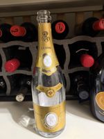 Leere Cristal Louis Roederer Champagner Flasche, 2015