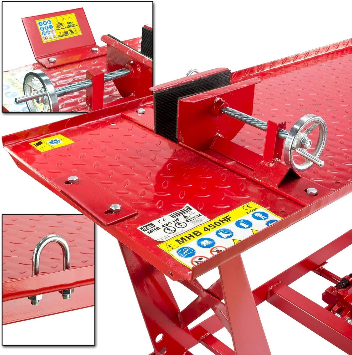 Montageständer: Dema Motorradhebebühne rot 450kg – Neu und originalverpackt aus Bottighofen von zaap 6