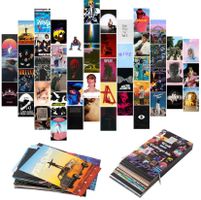 50 Photos/images, Collages muraux d'album de musique vintage