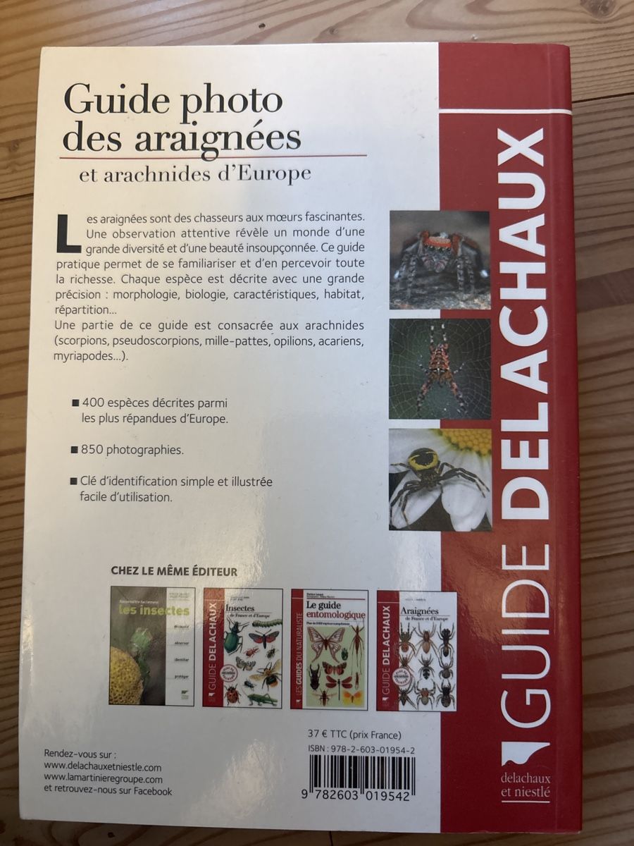 Libri: Delachaux et Niestlé, Araignées – Nuovo (secondo la descrizione) da Arbaz venduto da nin_zqc6 1