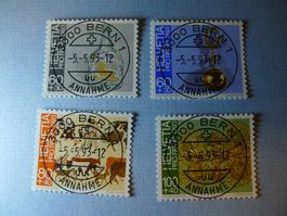 1993 Pro Patria Volkskunst B239 - B242 ET Vollstempel