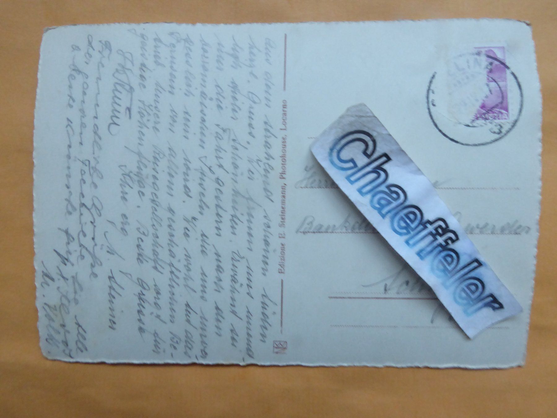 Cartes postales: 7192  S.Carlo - Val Vavona – D'occasion à Zürich par Chaeffeler 1