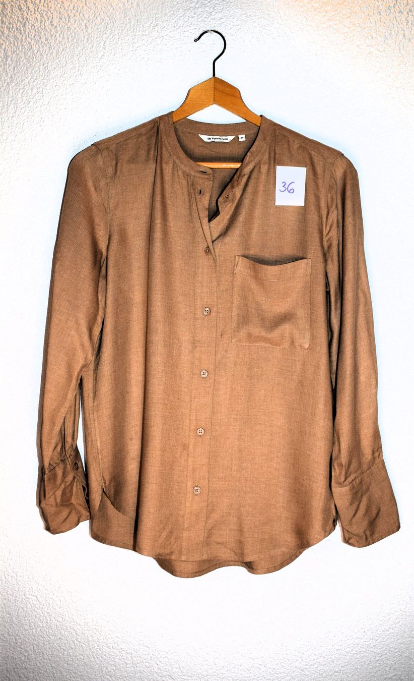 Tom Tailor Camicette: Braune Bluse Gr. 36 Tom Tailor – Usato da Merenschwand venduto da tolles_2hand
