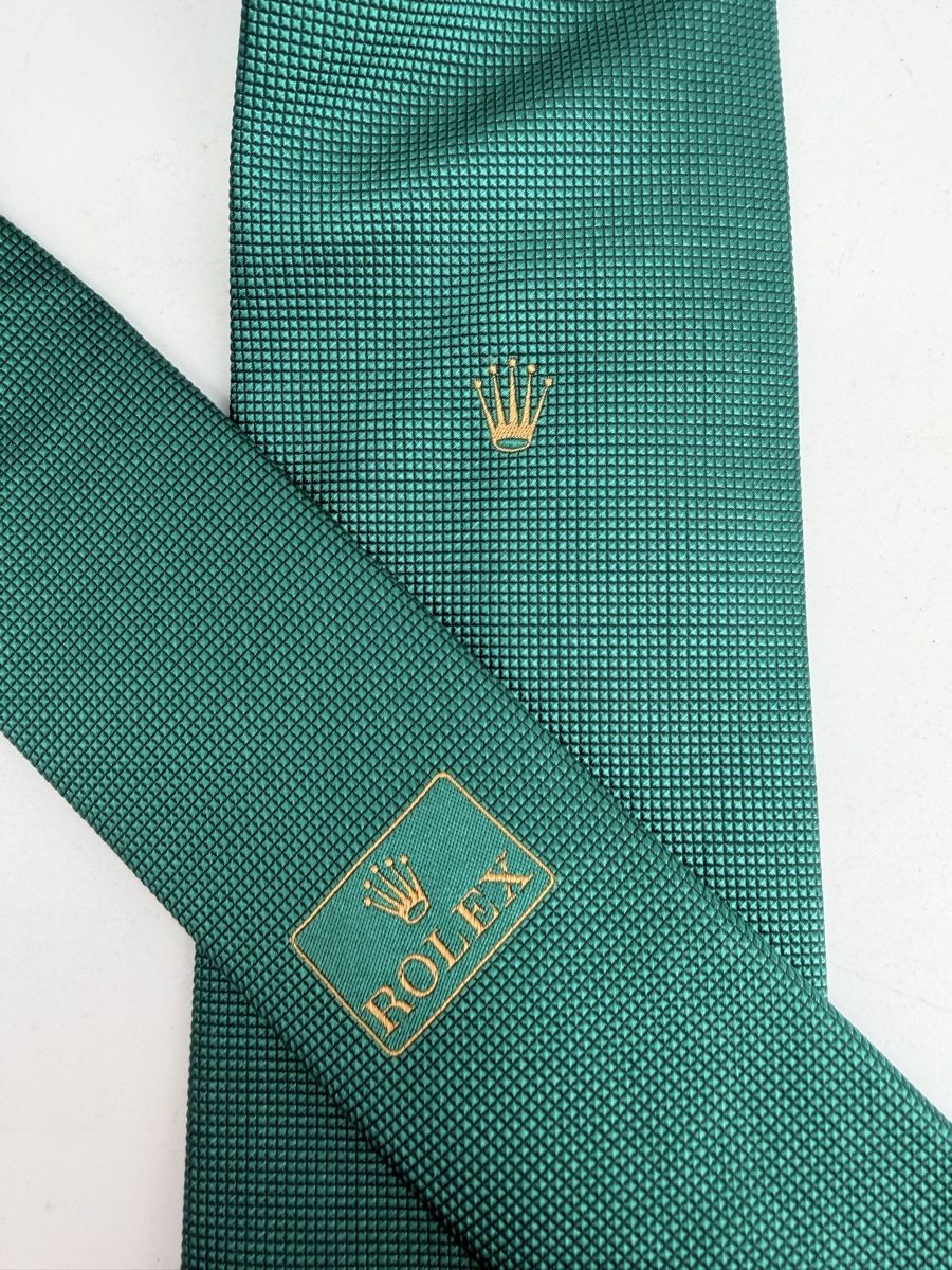 Rolex Cravatte: Cravate Rolex verte vintage – Usato da Vessy venduto da _Callidus_