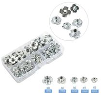 Assortiment d'écrou à griffes : 90 pièces - Einschlagmuttern