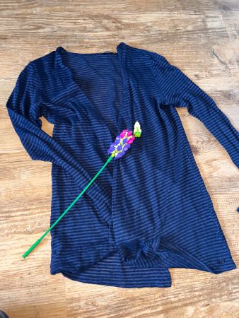 Blau-gestreifte Strickjacke XS/S Marc O‘Polo