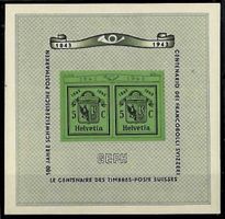1943, W18**, Block Genf postfrisch + einwandfrei (15160)