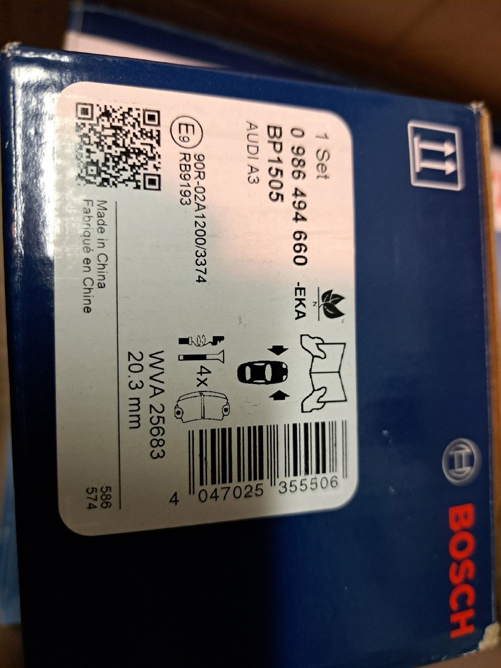Bosch Tutti pezzi di ricambio auto: 2015 Audi A3 Bosch Bremsen – Nuovo e nell'imballaggio originale da Giornico venduto da JonasC. 1
