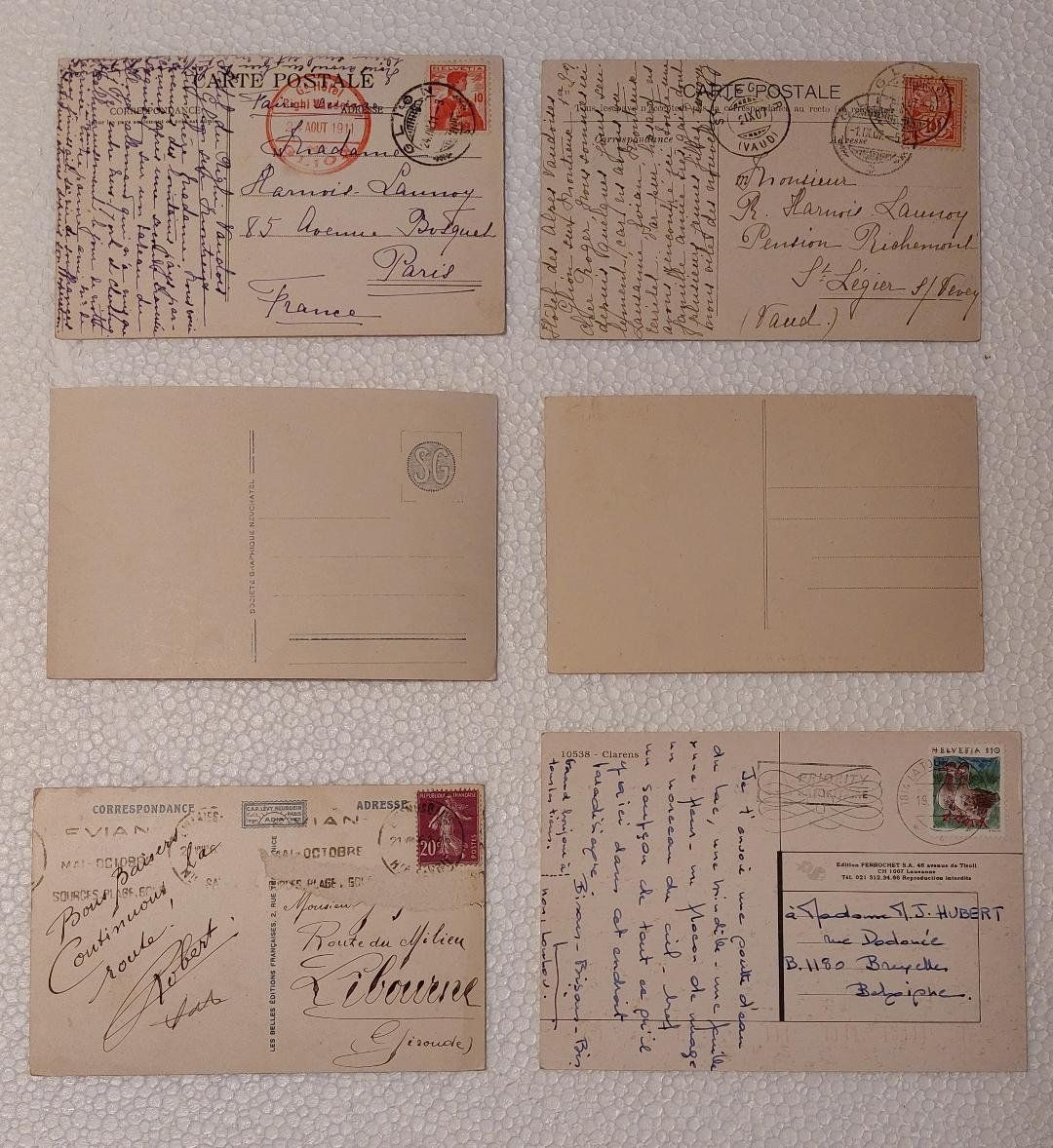 Cartoline postali: CLARENS - Lot de 6 cartes – Usato da Delémont venduto da Domdom1 1