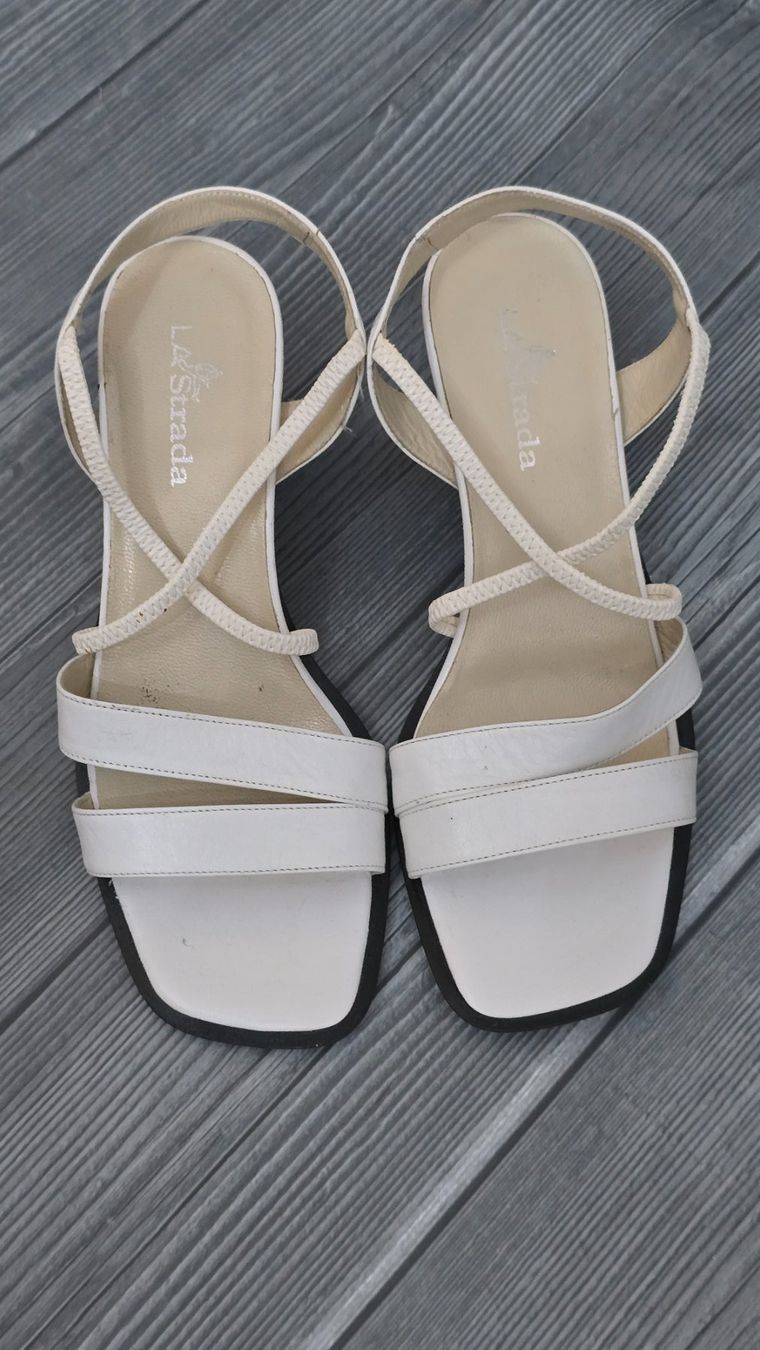 Scarpe da donna: ​💞 La Strada Square Toe Sandaletten - 37 - mit Blockabsatz – Usato da Thalwil venduto da VitaMini