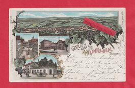Gruss aus Weinfelden (TG) 4-Bild Farb-Litho