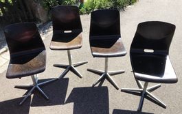 4x Originale EMBRU - Drehstühle - Pagholz