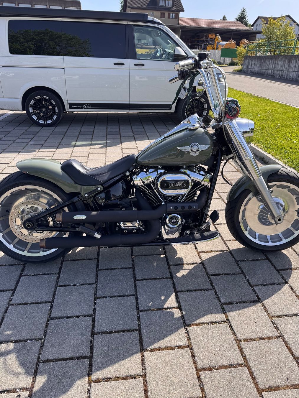 Harley-Davidson Chopper: CUSTOM HARLEY-DAVIDSON 2021 Softail Fat Boy Special, Stage 2 – Usato da Grüningen venduto da con_9mdz 3