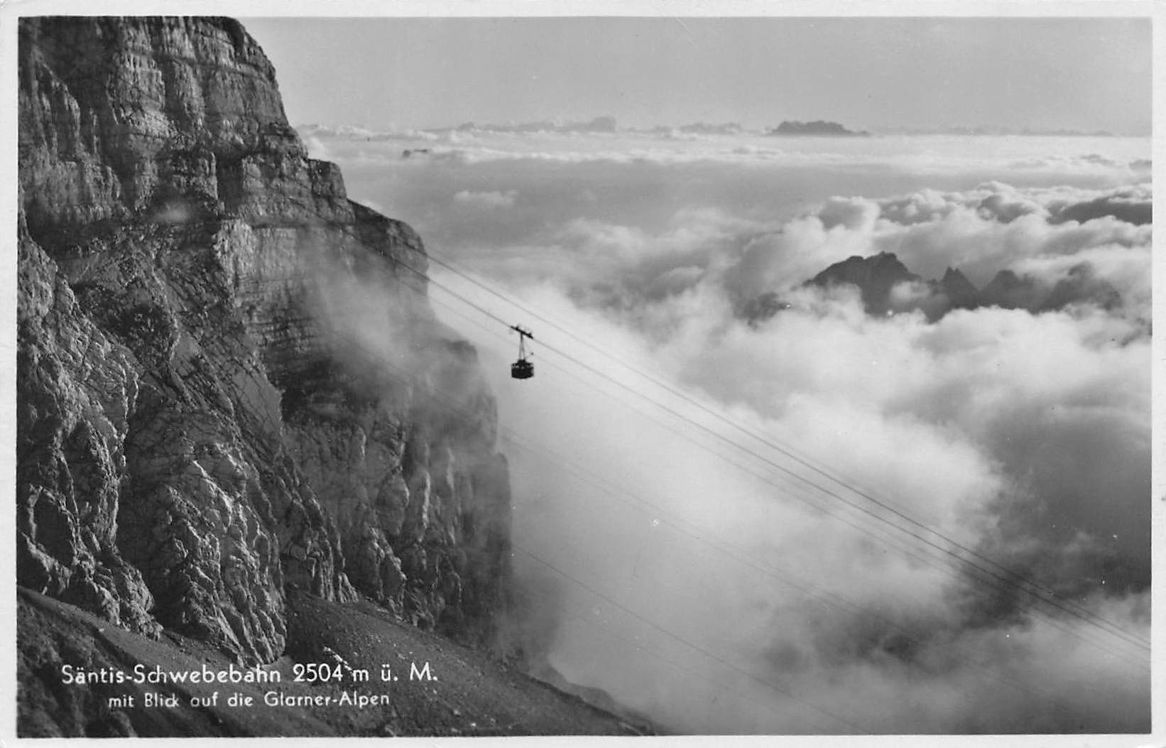 Cartoline postali: Säntis Schwebebahn Gondelbahn – Usato da Biasca venduto da Blenio71
