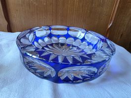 schwerer Kristall Glas Klassiker Aschenbecher 16 cm