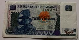 Zimbabwe 20 Dollars 1997