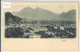 Ragaz - Generalansicht - Relief-Karte