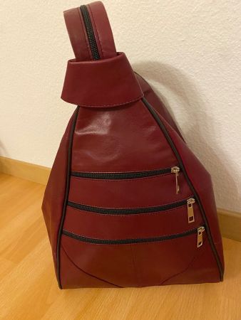 Sale🎉Lederhandtasche/Rucksack Bordeaurot