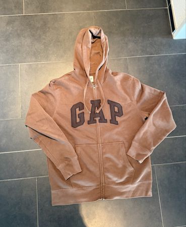 GAP Full Zip Hoodie - Brown - Mens Size Large - Great!