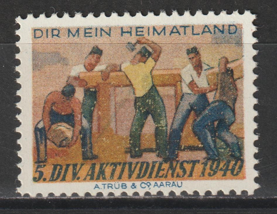 Alle Briefmarken: Kommandostäbe Nr. 55b/1 ** – Gebraucht aus Siebnen von Fstaehli