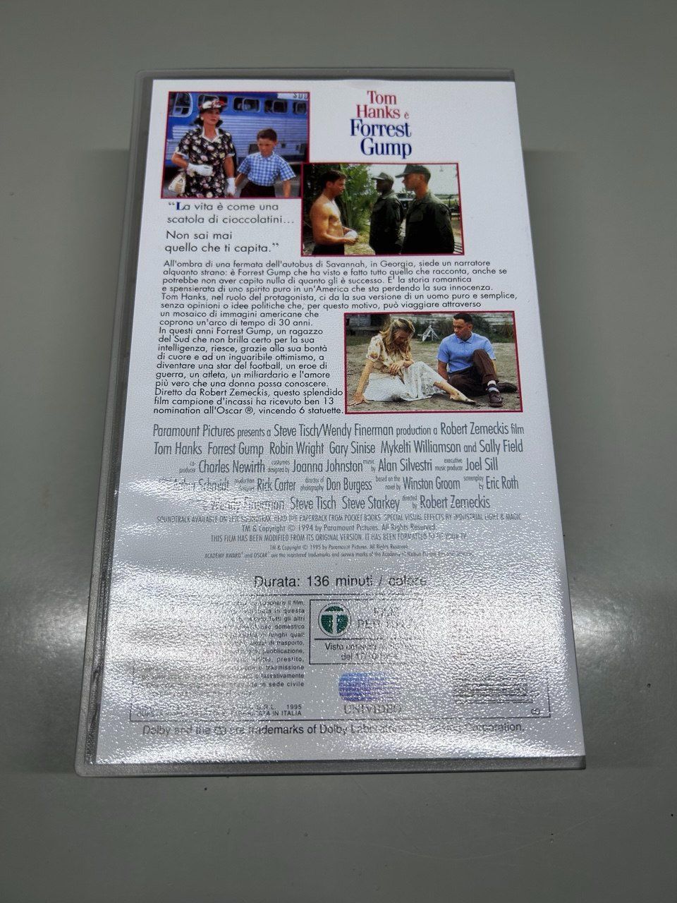 Tutti i VHS: VHS di Forrest Gump – Usato da Giubiasco venduto da LorisVale 1