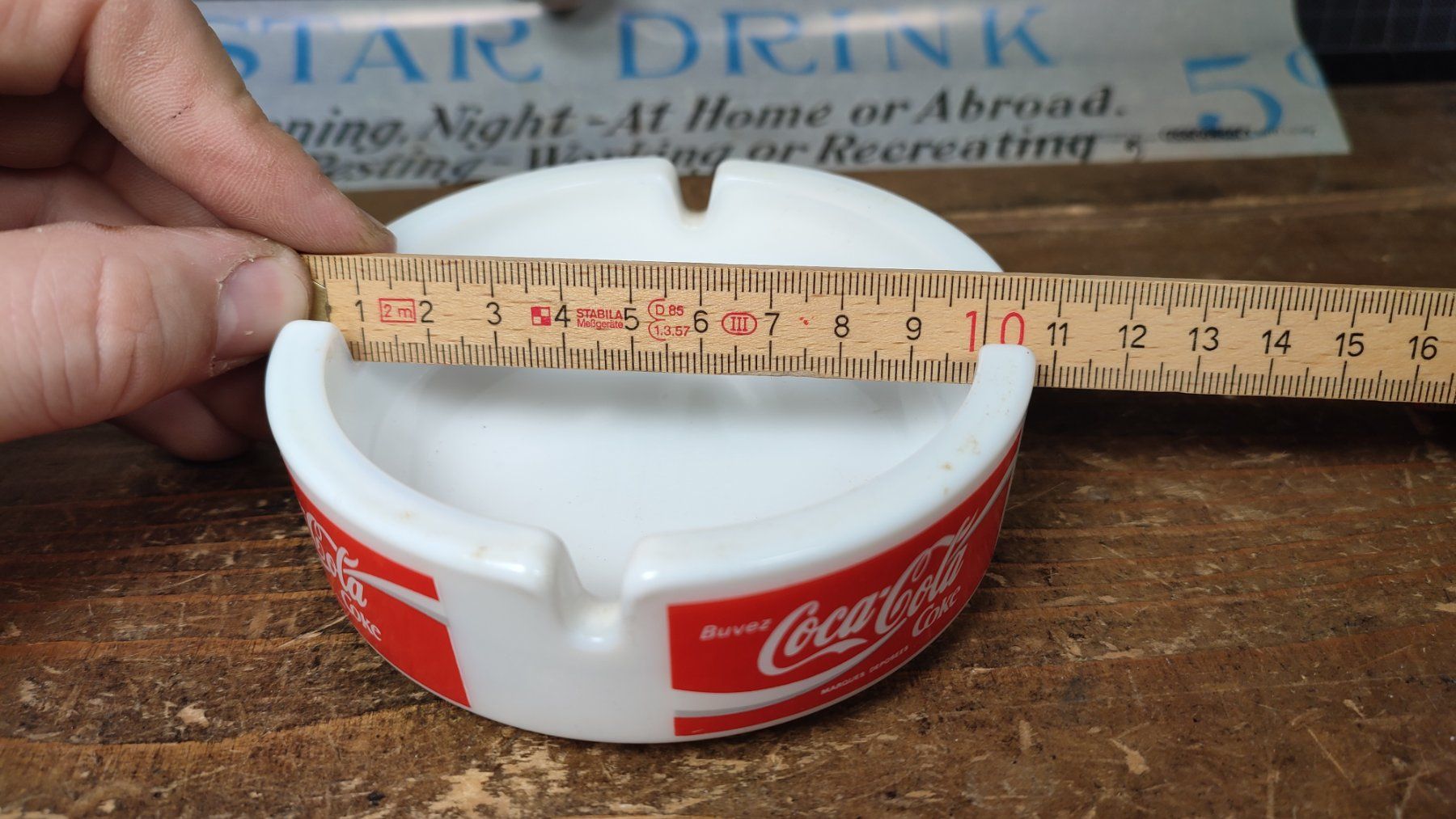 Coca-Cola Portacenere: Wunderschöner alter COCA-COLA ASCHENBECHER – Usato da Gelterkinden venduto da MYSTOREFORYOU4460 4