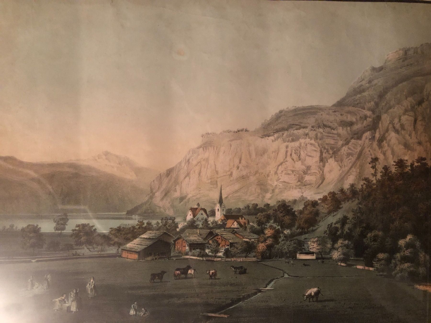 Arts picturaux & lithographies: Lithographie von EUGENE CICERI, um 1850! – D'occasion à Wald ZH par mlnt 8
