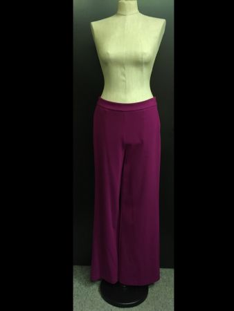 Piu & Piu Hose fester Viscose Jersey uni violett Gr 40 neu