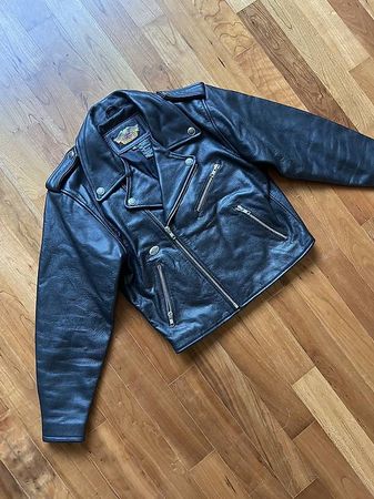 Harley Davidson Perfecto Lederjacke moto Giacca  Racing