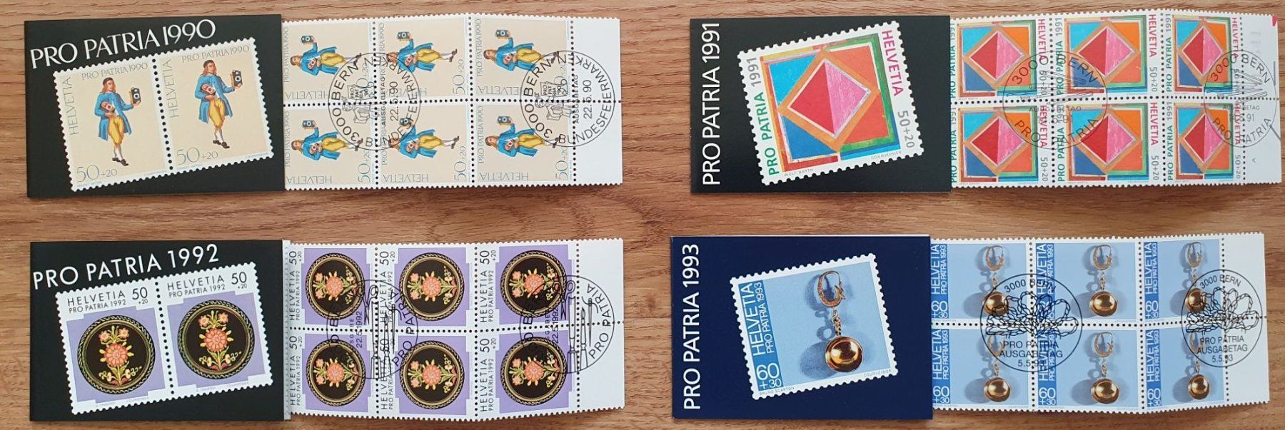 Tutti i francobolli: Lot 4 Markenhefte  Pro Patria mit ET-Stempeln – Usato da Fislisbach venduto da Zigzag12