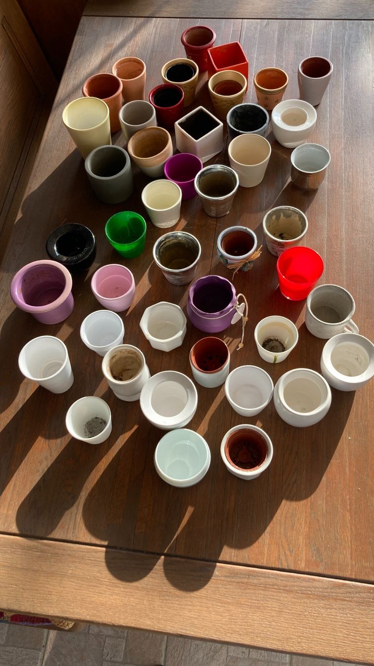 Pots de fleurs: Blumentöpfe Keramik gemischt – D'occasion à Zwingen par Hugom