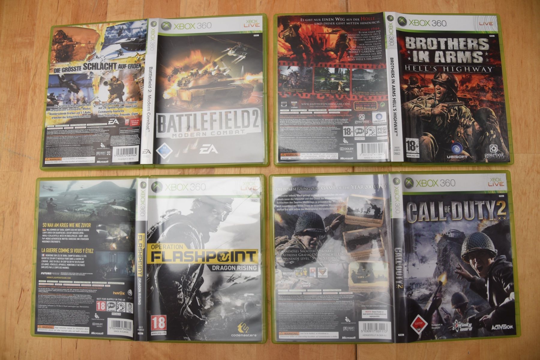 Giochi: Brothers in Arms + Battlefield2 + CoD2 +Operation Flashpoint – Usato da Frenkendorf venduto da gelbeZinnie
