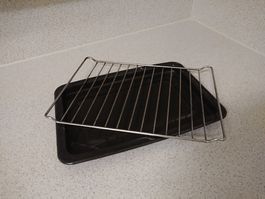Grill und Blech für Elektrogrill Masse ca. je 30.5cm x 22cm