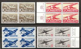 1944 : Flugpost Nr.  F37 - F40 im VB, postfrisch **