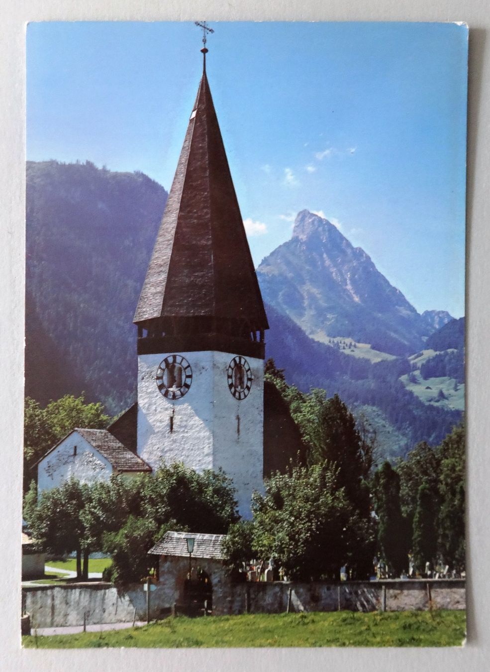 Ansichtskarten: Kirche Saanen, Le Rübli – Gebraucht aus Fétigny von Billy2miny