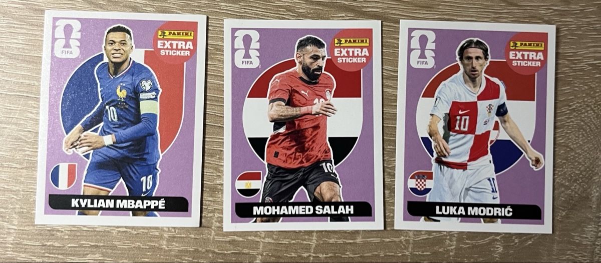 Panini Cartes à collectionner: Panini Extra Sticker Mbappe Salah Modrić – Neuf (Voir description) à Stäfa par greety1981